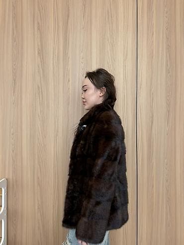 кожанные куртки летние в воротнике: Шуба из натурального меха норки, цвет — насыщенный тёмно-коричневый — 1