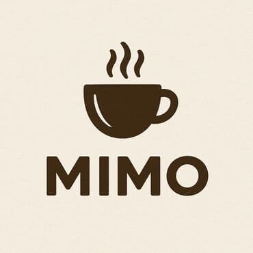 готовые дома из клееного бруса: Кофейня MIMO — фирменный логотип и айдентика - Название: MIMO / MIMO — 1