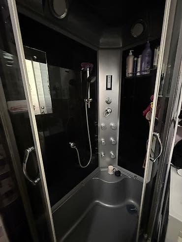 круглая: Душевая кабина Полукруглая, Покрытие: Тонированное — 2