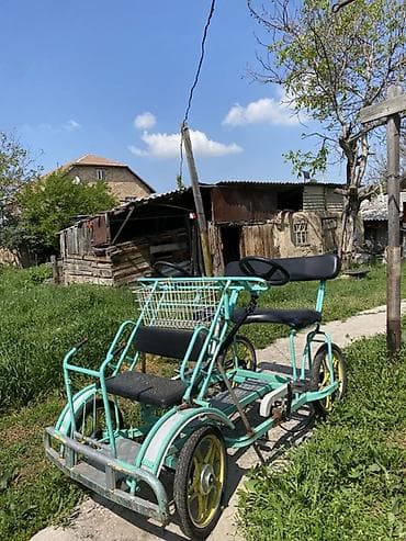 мотоцикл эндуро детский: Четырёхместный веломобиль (педальный карт) с рулём у обоих передних — 5