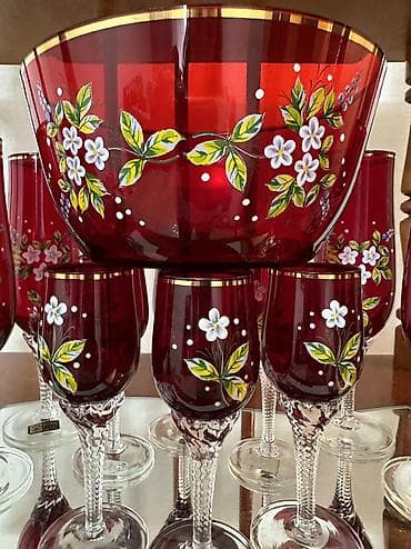 чешскую посуду ручной работы: Антиквариат! Редкость! Красотище! Эксклюзивный чешский набор из — 2