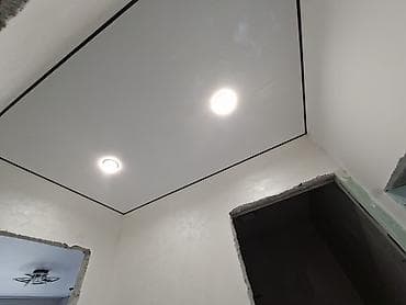 готовая баня под ключ: Натяжной потолок Матовое — 6