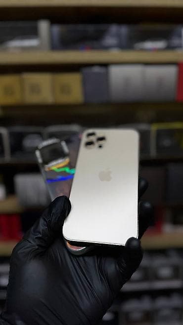 IPhone 12 Pro, Б/у, 256 ГБ, Золотой, Защитное стекло, Чехол, 100 % — 6