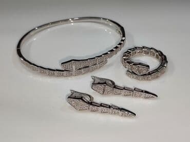 эксклюзивные свадебные пригласительные: Серебряный Набор+ Браслет Серебро 925 пробы Размеры имеются Набор — 6