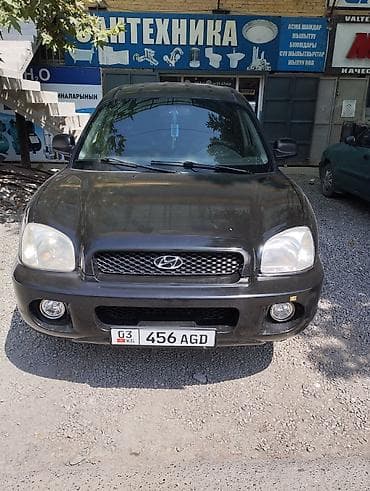 машина туксон: Hyundai Santa Fe: 2002 г., 2.4 л, Автомат, Бензин, Кроссовер — 1