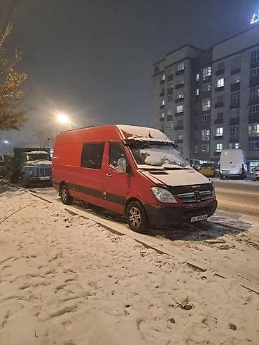 аренда форд транзит: Mercedes-Benz Sprinter (длинная база, высокий кузов), красный. - Тип — 1