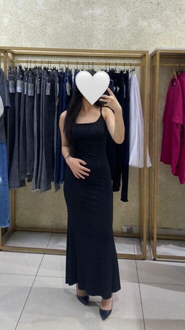 платье для беременных бишкек: Вечернее платье, Русалка, Длинная модель, Трикотаж, Без рукавов, S — 3