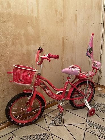 Детский велосипед, 4-колесный, 6 - 9 лет, Для девочки, Новый