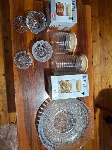 Посуда: Новые банки для хранения сыпучих продуктов. Стекло. 200 сом за штуку — 1