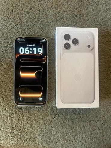 IPhone 17 Pro Max, Жаңы, 1 ТБ, Күмүш, Куту, 100 % — 2