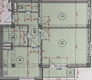 2 комнаты, 84 м², Арча-Бешик ж/м Элитка, 2 этаж, ПСО (под самоотделку) — 2