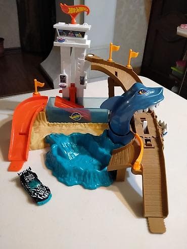 кот акула: Hot Wheеls Атака Акулы. Оригинал!!! Горка с бассейном. Веселая игра — 2