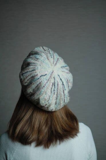 брендовые вещи оригинал: Берет войлочный. Уникальный дизайн. Теплый и красивый головной убор — 3