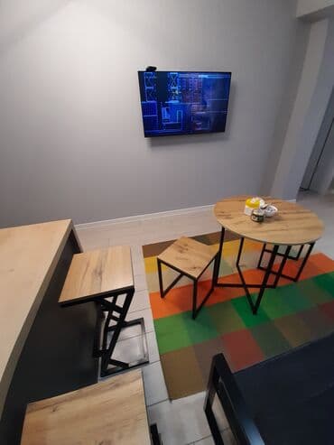 долгосрочная аренда квартира бишкек филармония: 1 комната, Домофон, Банные принадлежности, Телевизор — 2