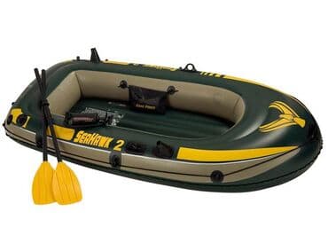купить прикормочный кораблик для рыбалки: Двухместная надувная лодка INTEX Seahawk 2 идеально подойдет для того — 2