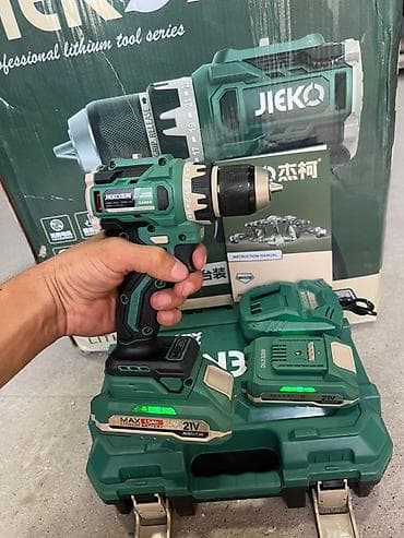 Аккумуляторная бесщеточная дрель-шуруповерт JIEKO 21V в кейсе — 6