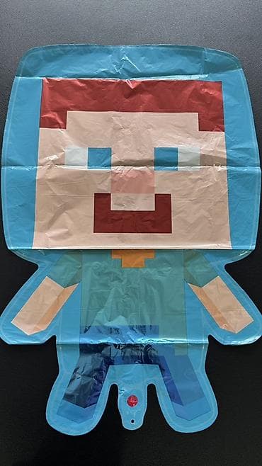 персонаж: Набор воздушных шаров и фольгированных фигур Minecraft. Общее — 8