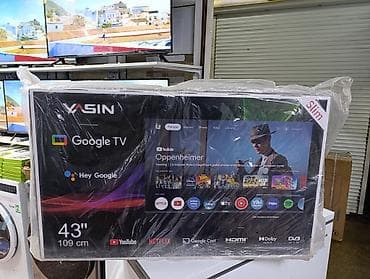 Телевизор Ясин 43G11 Андроид гарантия 3 года, доставка установка