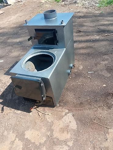 Твердотопливная печь-кухонная плита/котёл длительного горения