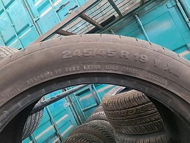 19: Шины 245 / 45 / R 19, Лето, Б/у, 1 шт, Легковые, Continental — 2