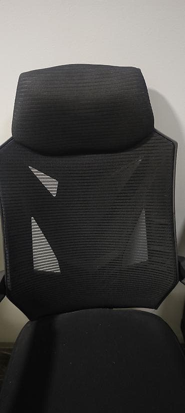 Офисные кресла: Офисное кресло, Б/у, С колесиками, цвет - Черный, Самовывоз — 5