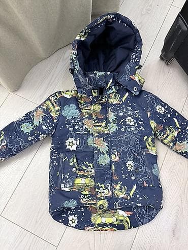 Детская куртка BONITO Jeans - Яркий принт со звёздами, роботами и