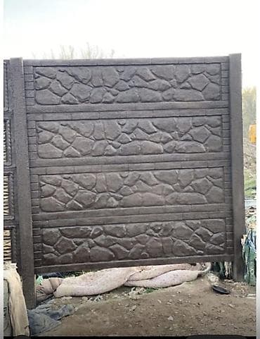 Железобетонная заборная плита, Длина: Другая длина, Высота: Другая высота, Толщина: Другая толщина — 3