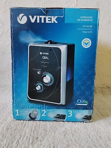 40: Увлажнитель воздуха Vitek, Ультразвуковой, Ионизация — 1