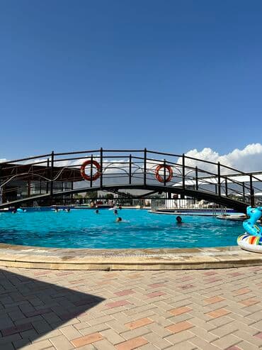 отдых на ыссык куле: Коттедж, коттедж с тремя спальными ЦО Радуга West, Кош-Кол, Парковка, стоянка, Сауна, Детская площадка — 18