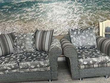 горка в гостинную: Комплект мягкой мебели, цвет - Серый — 5