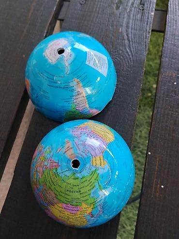 Копилки: Глобус-головоломка (сферический пазл/копилка) - Небольшой шар-«земной — 1