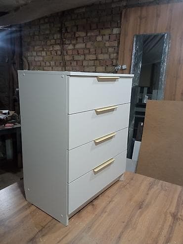 Комод для одежды, Новый, Без зеркала, ЛДСП, цвет - Белый, Самовывоз