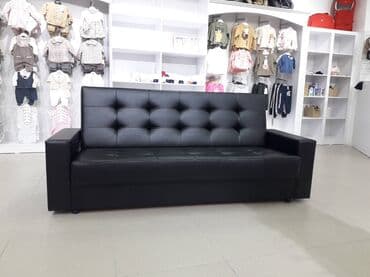 диван черный: Прямой диван, Новый, Трехместный — 11