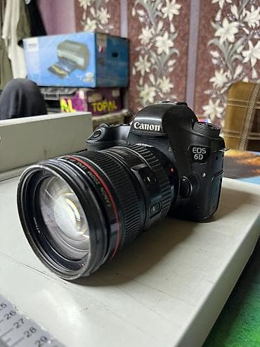 Техника жана электроника: Зеркальная камера Canon с полнокадровым байонетом EF + объектив Canon — 6