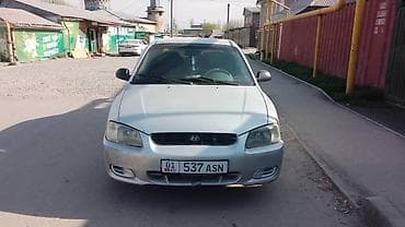 red cell: Hyundai Accent: 2003 г., 1.2 л, Автомат, Бензин, Седан — 1