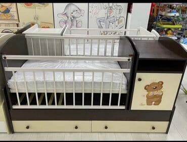 одно спальные кровать: Детская односпальная кровать, Б/у, Для девочки, Для мальчика, С матрасом, Самовывоз — 1