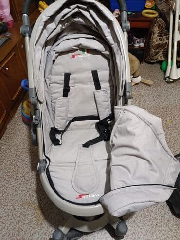 skillmax коляска страна производитель: Коляска, цвет - Серебристый, Б/у — 4