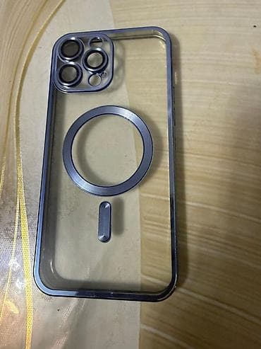 Прозрачный защитный чехол для iPhone 13 про макс с магнитным кольцом