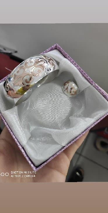 свадебные наборы ручной: Билерик с кольцом. Серебро под золото 925пробы Производитель Бишкек — 1