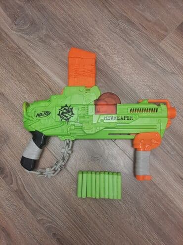 детский магазин игрушек бишкек: Игровой бластер Nerf RevReaper. В комплект входят 10 мягких патронов — 1