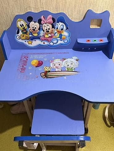 Балдар эмереги: Балдар үчүн үстөл жана отургуч комплекти — 3