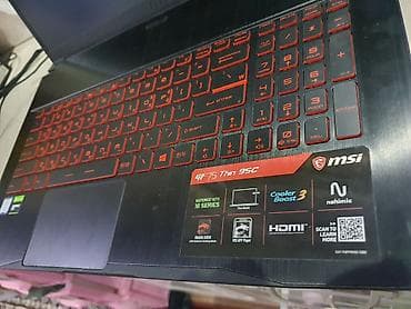 Игровой Ноутбук MSI GF75 Thin 9SC Core i7 9 поколение ssd 256 hdd
