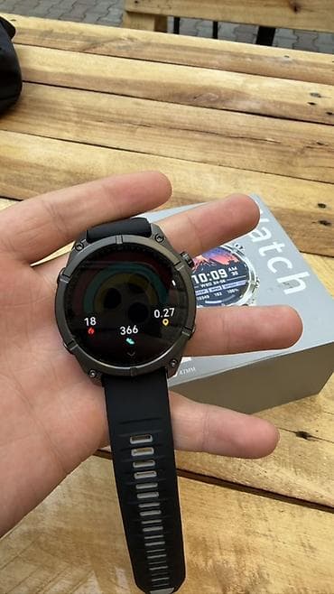 nokia e52: Смарт-часы HD300, 47 мм - Круглый AMOLED‑дисплей (яркий — 4