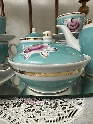 персон идиш: Чайный сервиз Полонского ФЗ.
Ручная роспись! — 5
