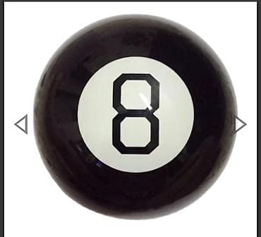 пляжные балоны: Шар предсказаний Magic 8 Ball - Классическая черная «восьмерка» с — 2