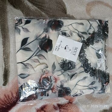 Спецодежда: Блузка, Шифон, В цветочек, Прозрачная модель — 4