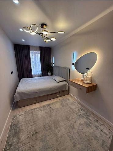 3 комнаты, 54 м², Бишкек Парк ТРЦ Индивидуалка, 2 этаж, Дизайнерский ремонт