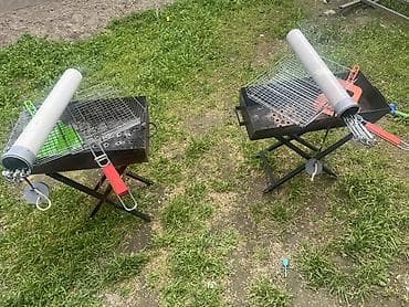Мангал в аренду 400 сом в сутки. -складной мангал на ножках - Набор — 4