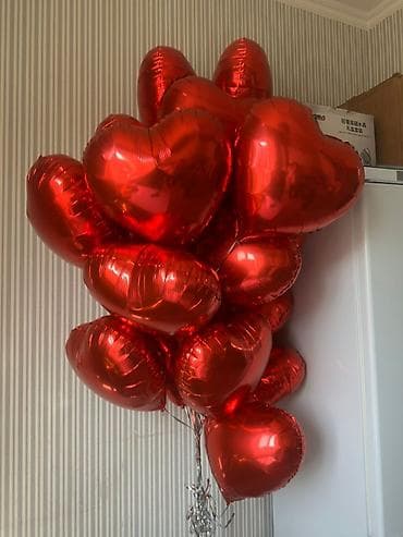 Ремонт и строительство: Набор воздушных шаров «Сердца» из фольги - Форма: сердце - Цвет — 2