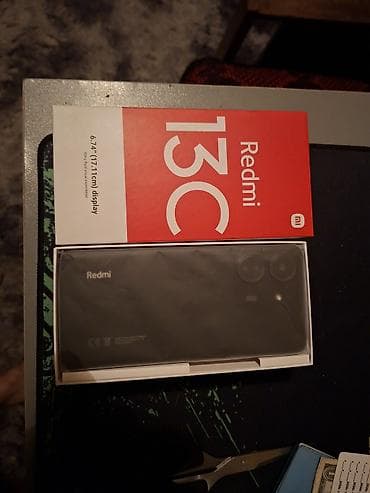 redmi note 6: Redmi, Redmi 13C, Б/у, 256 ГБ, цвет - Черный, 2 SIM — 1